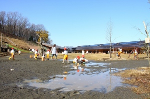 水たまりあそび