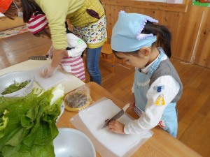 年中 里いも収穫～けんちん汁クッキング②